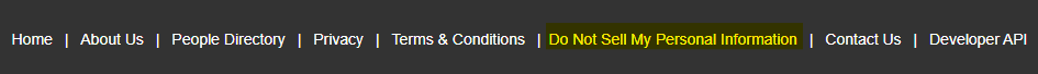 USA People Search footer