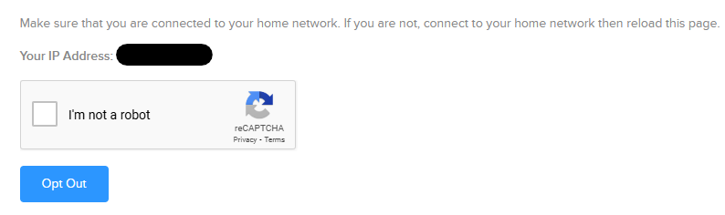 Experian Tapad opting out via IP address